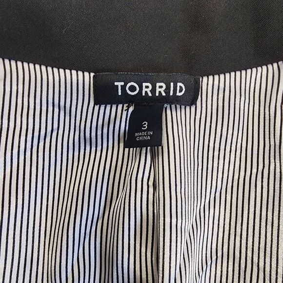Torrid Women's Black One Button Blazer Size 3XL D15 - Picture 7 of 9